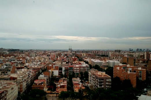 Time-lapse movie of Barcelona